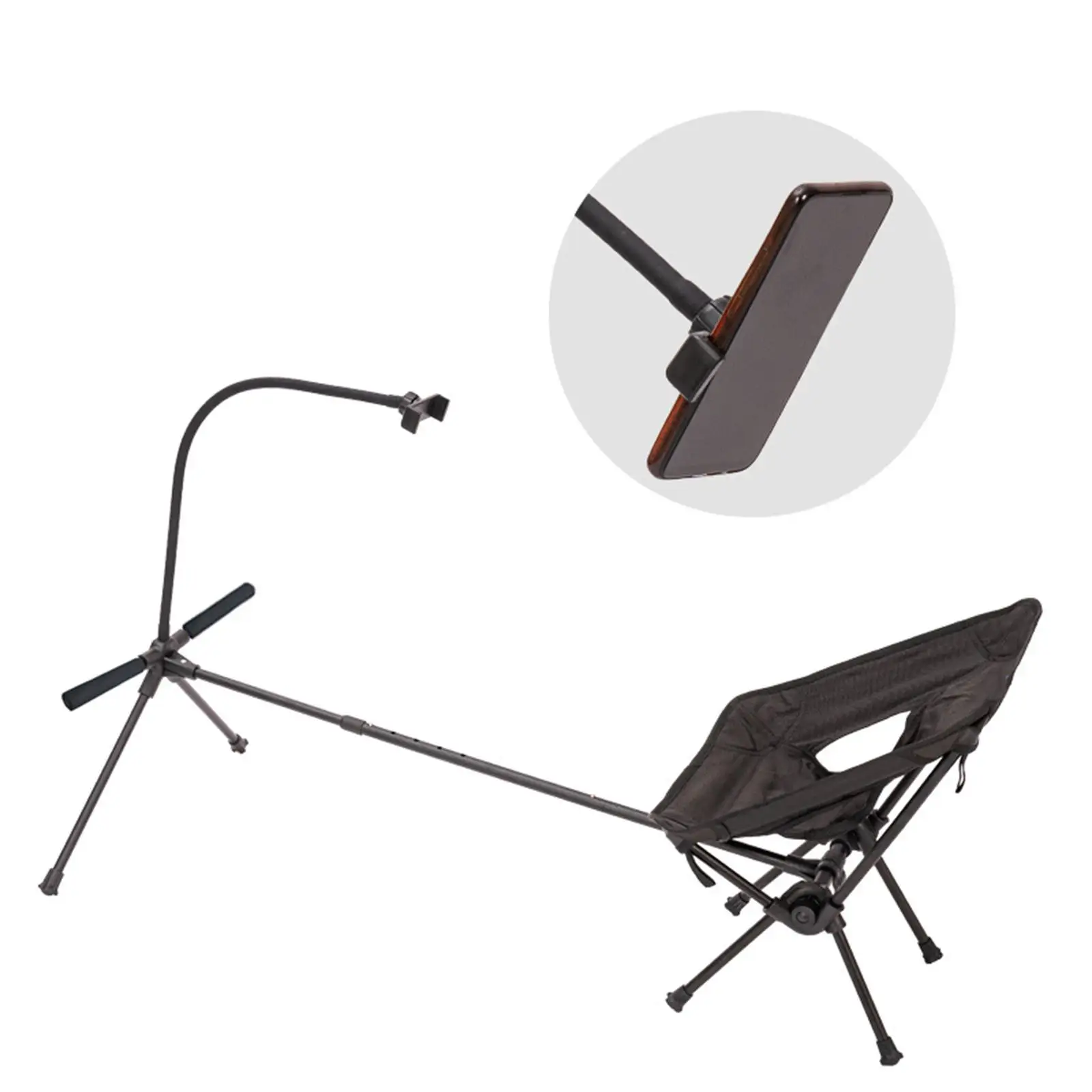 Foot Stool Phone Holder Stand Aluminum Alloy Leg Resting Non