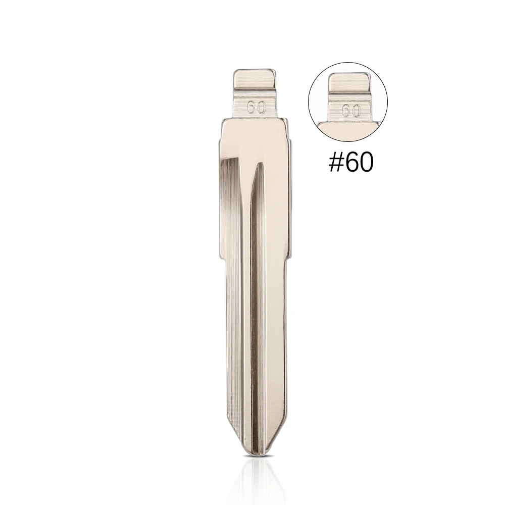 Фото 10 шт./лот #60 KD ключ с лезвием, флип-лезвие LISHI для KEYDIY XHORSE JMD GT15 Blade No.60 для пульта Fiat 500 Palio, необработанное пустое лезвие №3