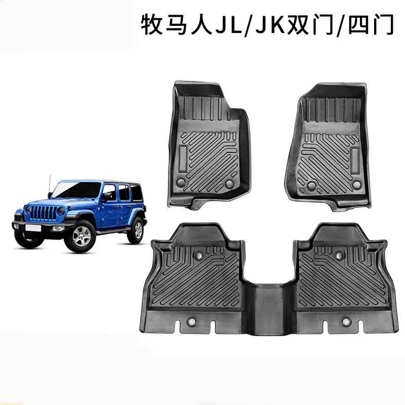 

TPE mats are suitable for jeep Wrangler JK JL car mats Wrangler Sahara/Rubicon interior carpet waterproof mats