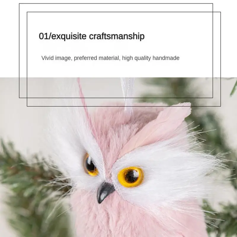 Новый милый розовый подвесной кулон с совой брелок для ключей игрушка