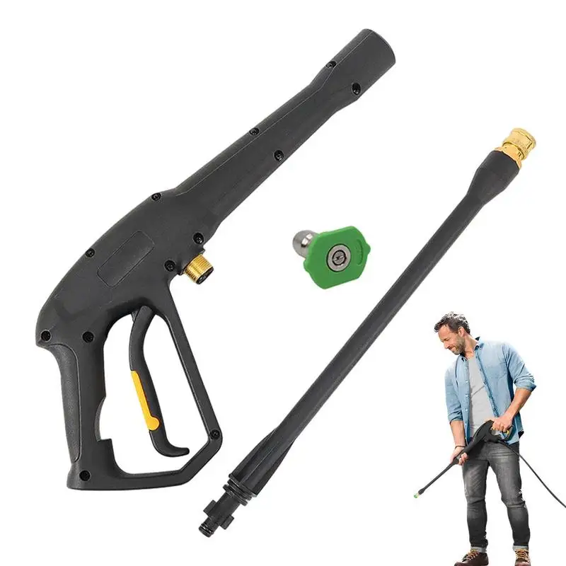 

Pressure Washer Handle Power Sprayers High Pressure Power Washer Hose Nozzle 1/4 Quick Connect Adapter Head Extend Barrel Wash