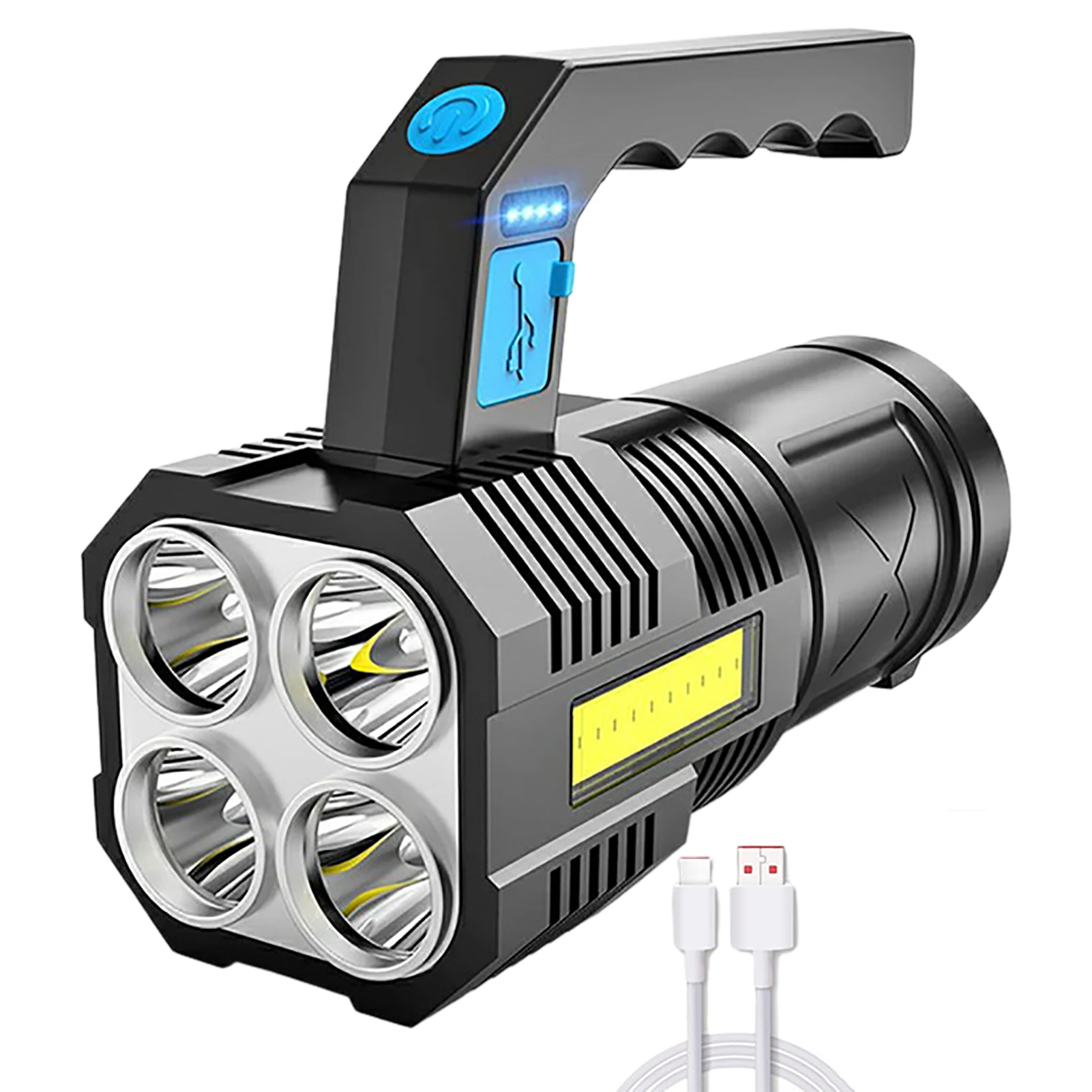 

LED Work Flashlight Rechargeable Flashlights Work Light Lamp LEDs Torch Powerful Flash Light Torch For Emergency And Outdoor Use
