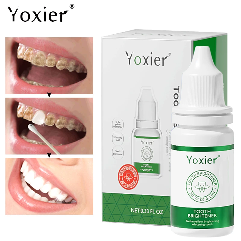

Tooth Brightener Deep Cleaning Whitening Remove Residual Stains Plaque Fresh Breath Repair Mild Not Irritating Dental Care 10ml