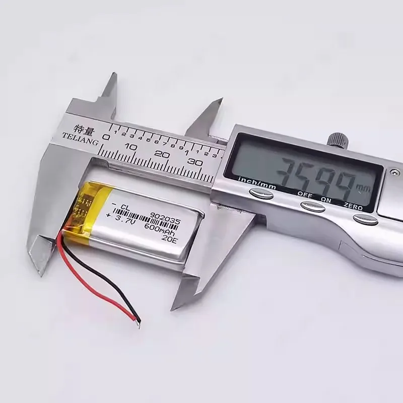 Фото Новая литий-полимерная аккумуляторная батарея 3.7V 600mAh 902035 для MP3, MP4, DIY PAD, DVD, электронных книг, Bluetooth-гарнитур (замена элементов) №4