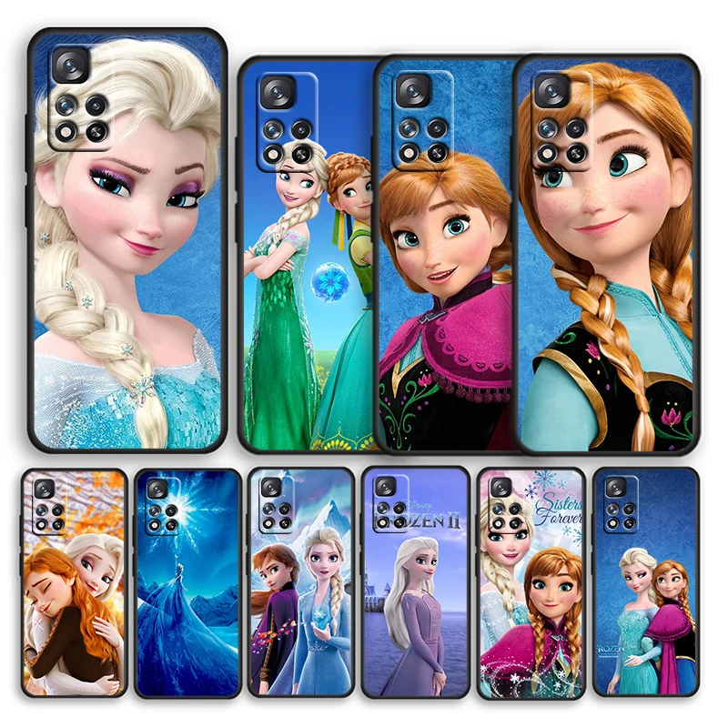

Disney Princess Aisha For Xiaomi Redmi Note 11 11T 10 9 8 7 6 5 4 Pro 5G 4G Silicone Soft Shockproof Black Phone Case Coque Capa