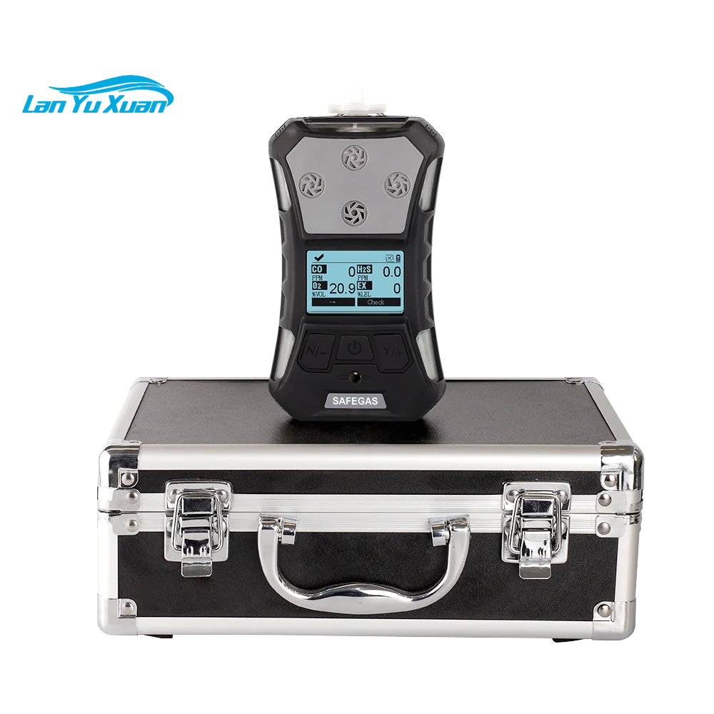 

IECEX ATEX Certificated Portable 4 In 1 Multi Gas Detector for Confined Spaces H2S CO O2 LEL Gas Meter