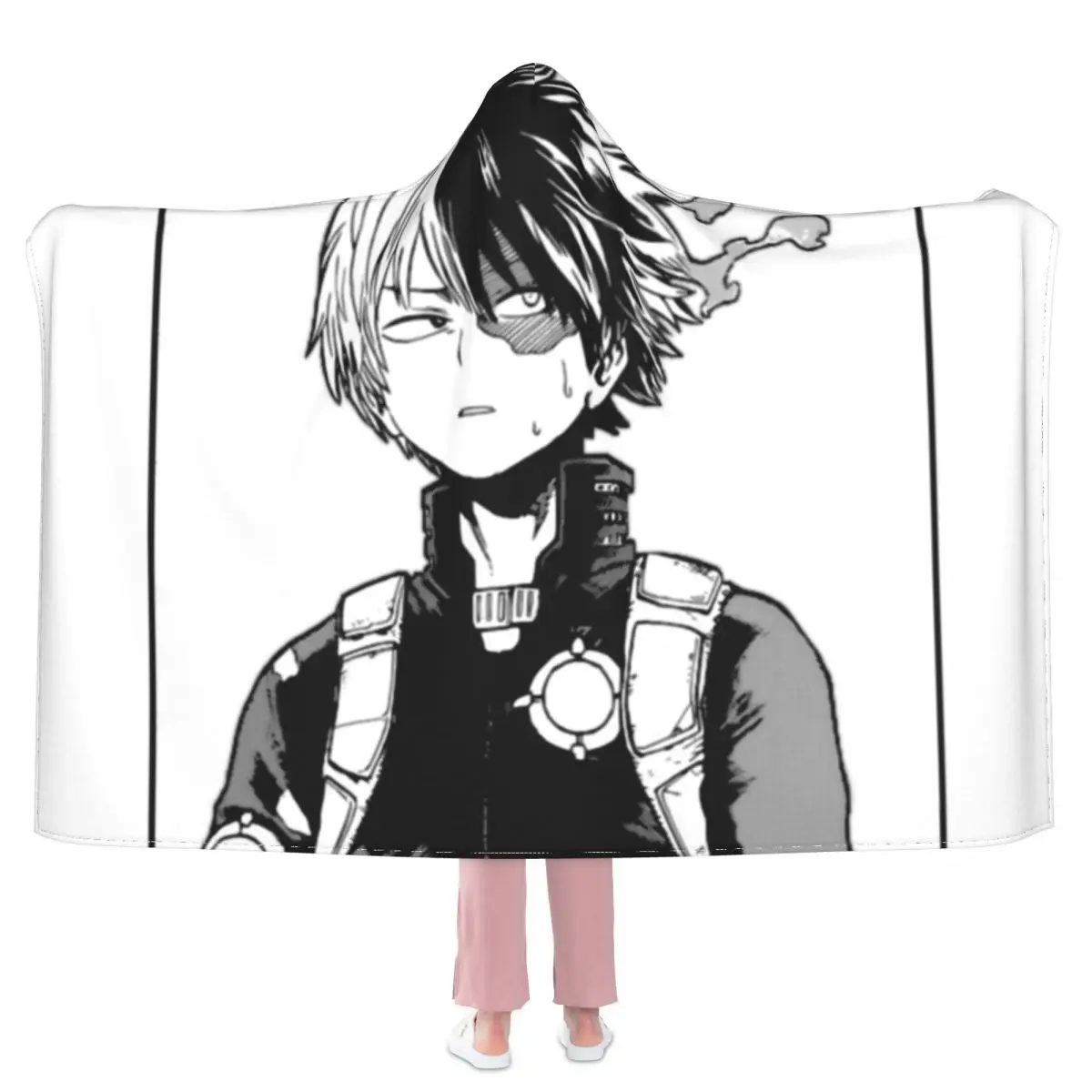 

Потяное одеяло, супермягкое модное покрывало с капюшоном, флисовое покрывало для фотосессии