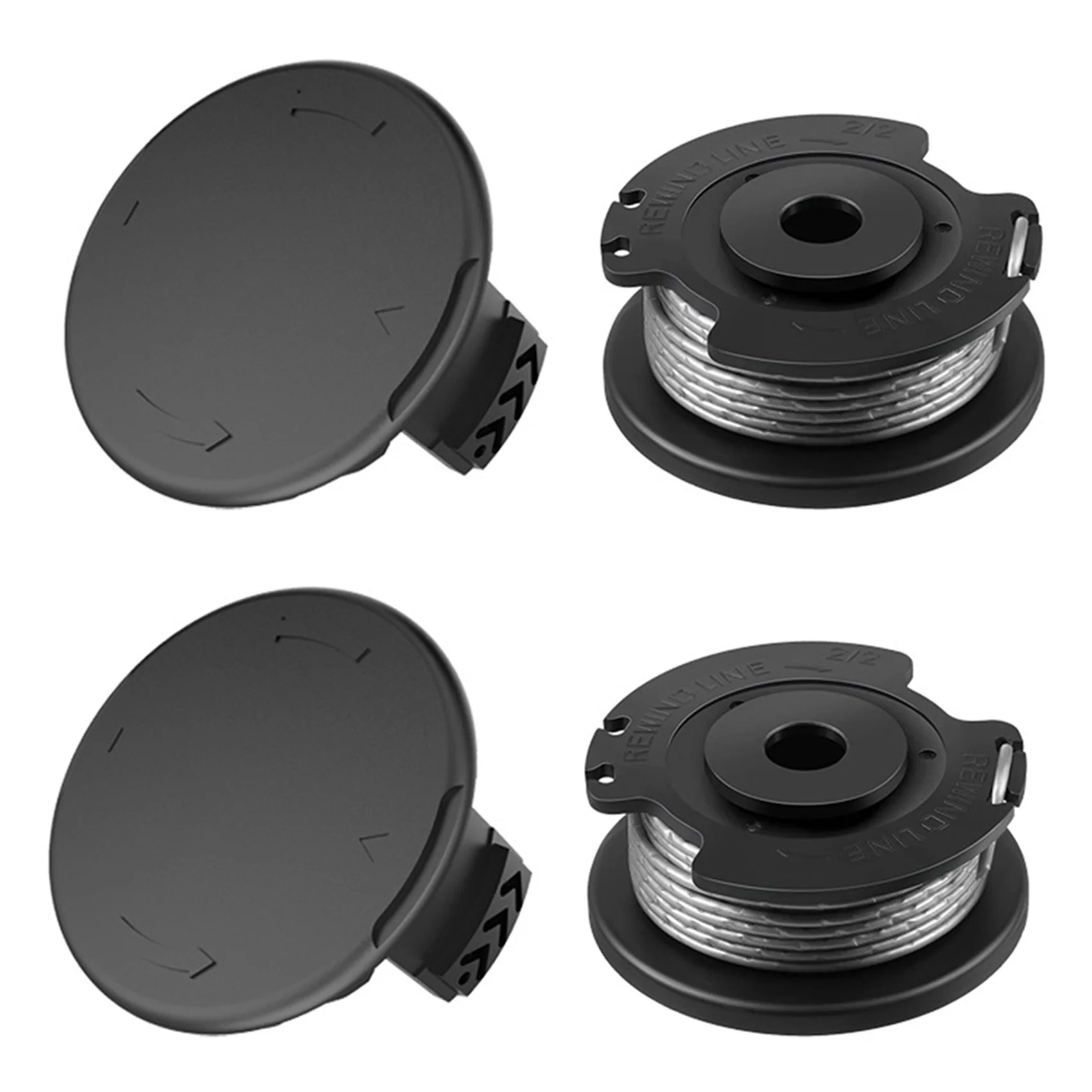 

F016800385 String Trimmer Spool Line for Strimmer Trimmer ART 23 SL ART 26 ART 23-28 SL Replacement (2Spool+2Cap)