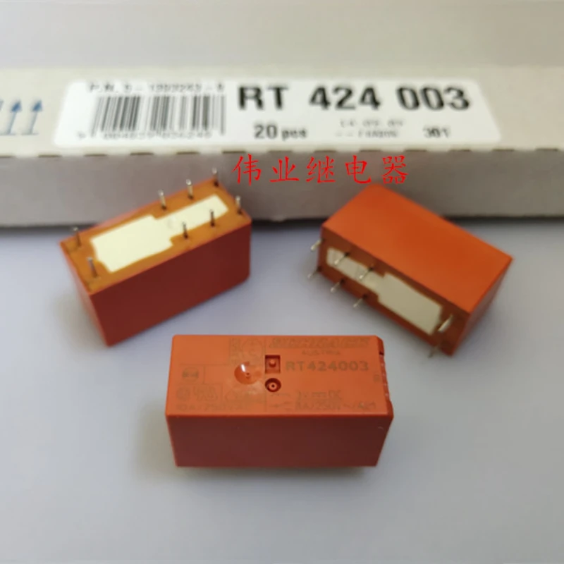 (Совершенно новое) 1 шт./лот 100% оригинальное подлинное реле: RT424003 3VDC 8 контактов 8A