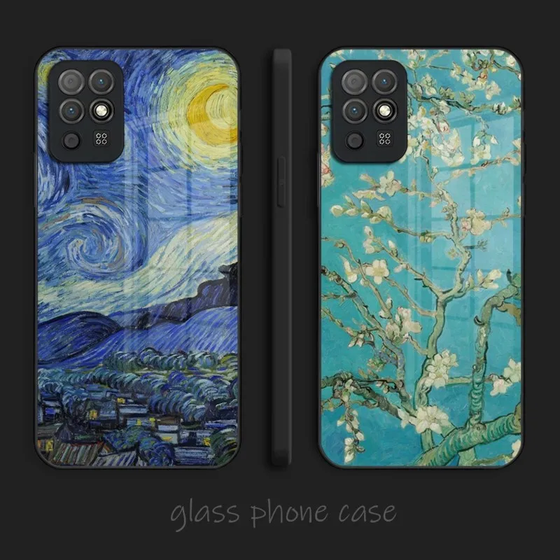 Чехол для телефона с изображением Ван Гога звездного неба Huawei P50 P40 P30 P20 ProPlus Lite Mate