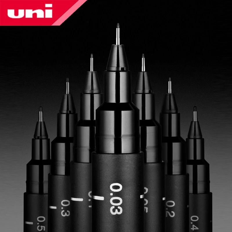 

1pcs UNI Needle Pen Art Student Drawing Hook Pen PIN-200 Student Waterproof Painting Stroke Line Design Black Pen Art Supplies