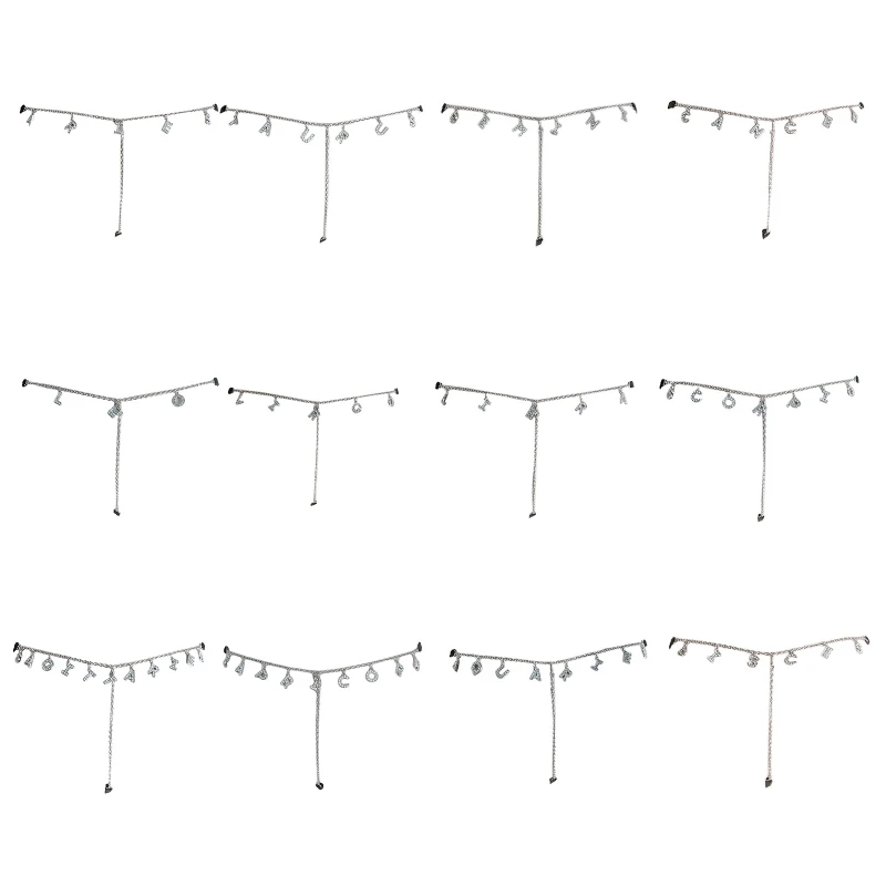 

Women Summer Beach Punk Waist Chain Alloy Shinning Thong Jewelry for Dance Party