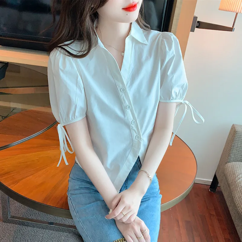 ILARES размера плюс женская одежда милые и дешевые женские блузки с коротким