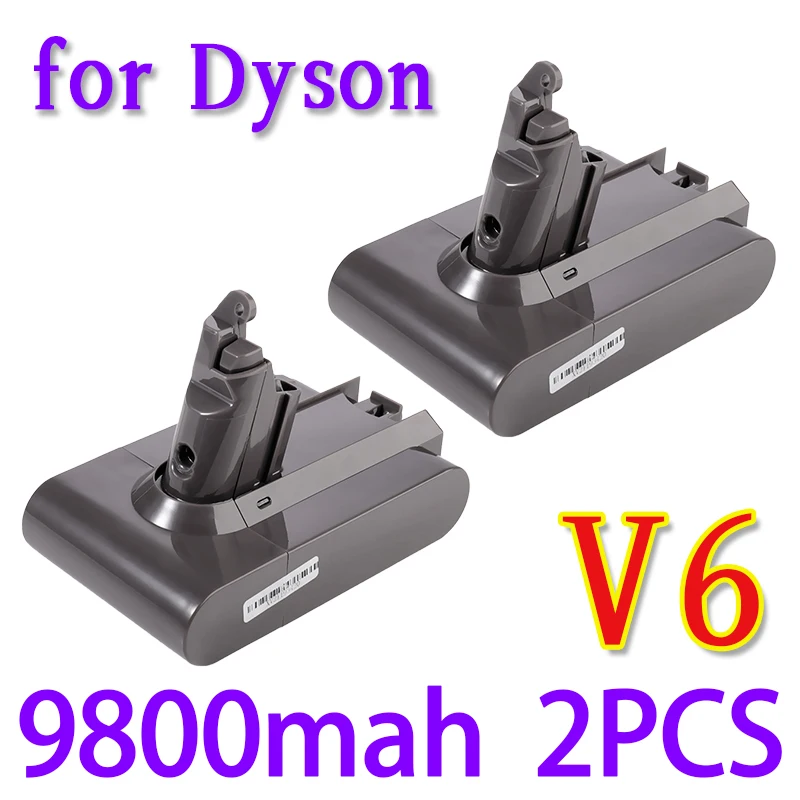 

Сменный литий-ионный аккумулятор 9800 мАч 21,6 в для пылесоса Dyson V6 DC58 DC59 DC61 DC62 SV09 SV07 SV06 SV04 SV03