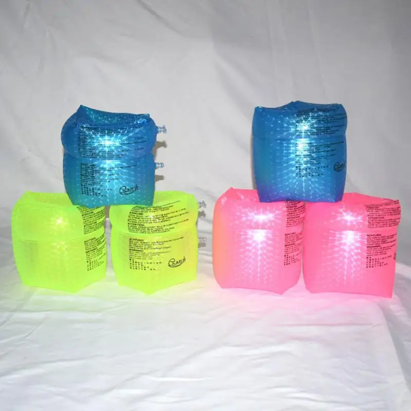 

1 Pair Swimming Fluorescent Arm Ring Thickening Pool Float Circle Sleeves Pool Buoys Fluorescent Arm Ring Swim Sleeves Floating