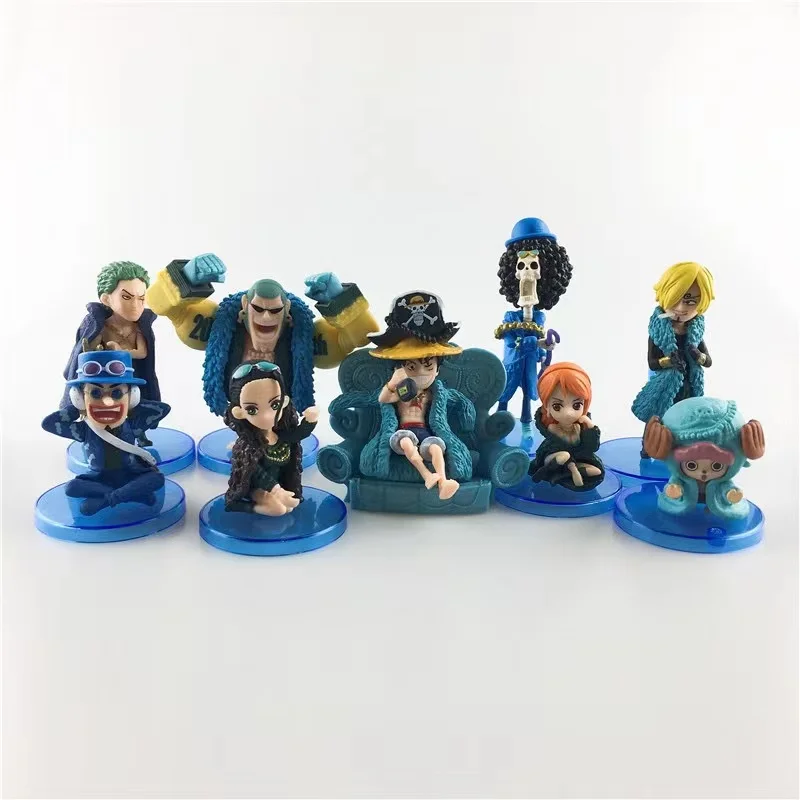 

One Piece 20 Anniversary Figure Anime Ver. Luffy Zoro Chopper Sanji Robin Franky Usopp Nami Brook Action Figures Pvc Model Toys.