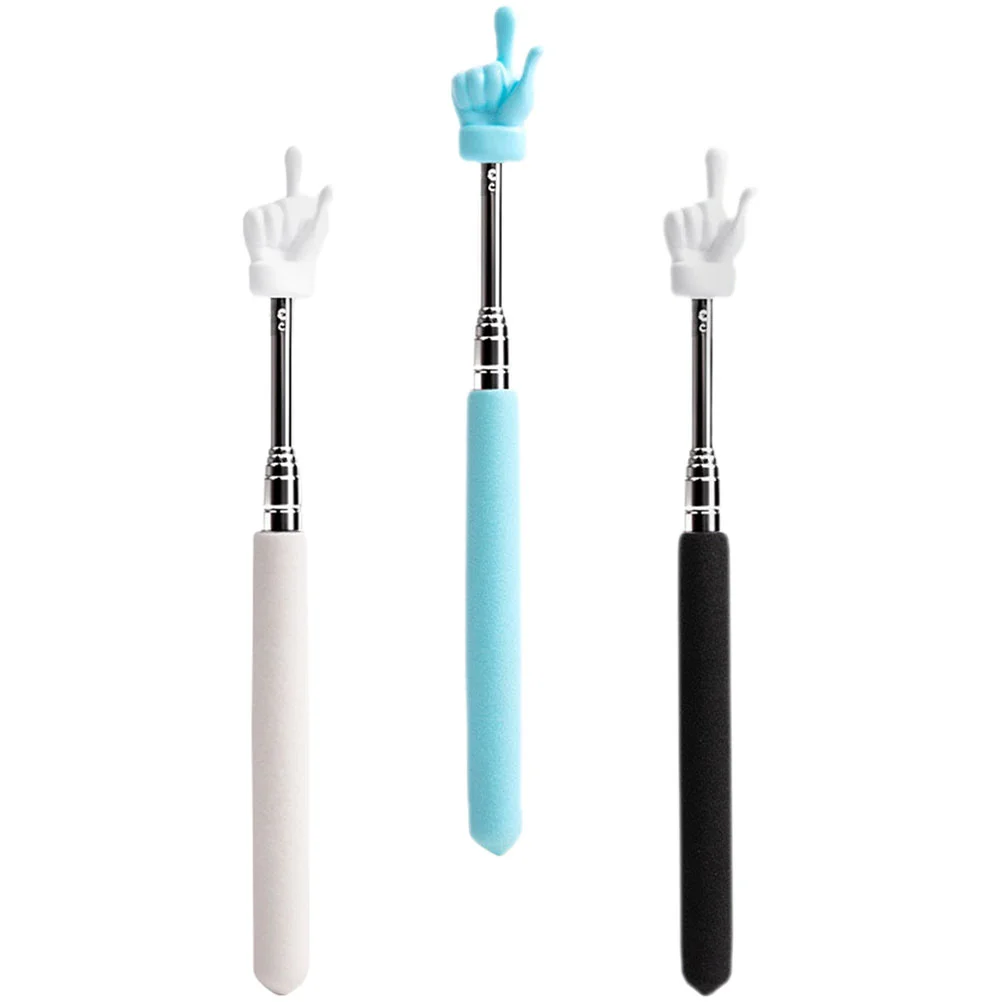 

3 Pcs Chalkboard Kids Teachers Teaching Stick Extendable Pointer Tour Guides Reading Indicator Stainless Steel Presenting Child