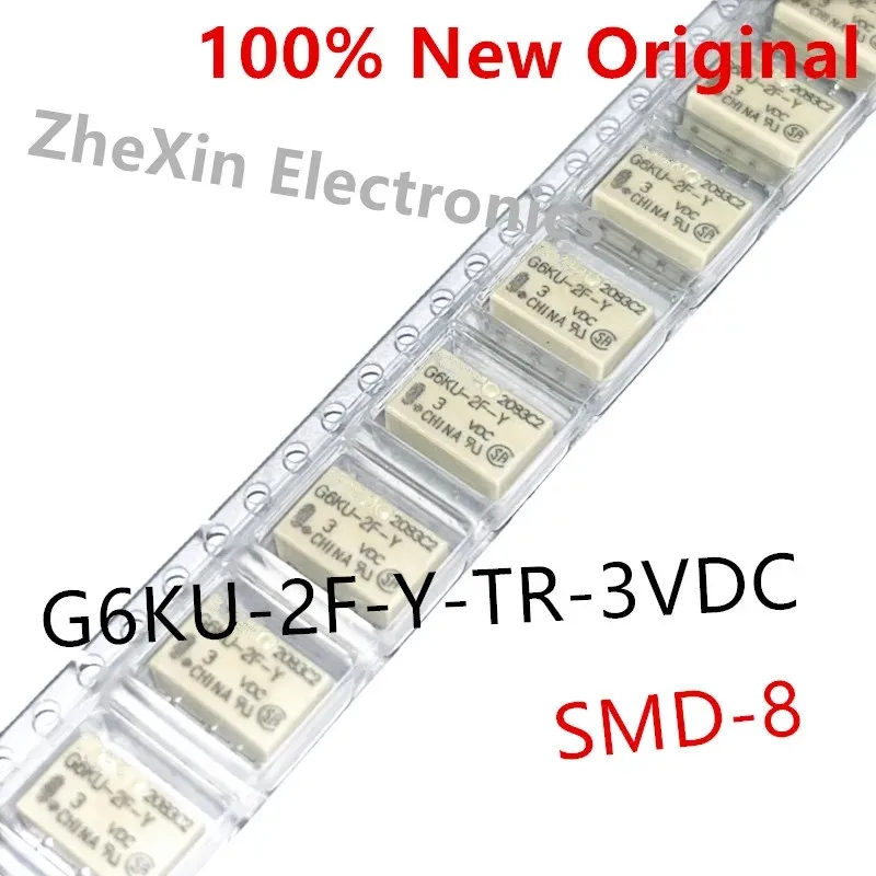 Фото 10 шт./лот G6KU-2F-Y-3VDC 、G6KU-2F-Y-4.5VDC 、G6KU-2F-Y-5VDC 、G6KU-2F-Y-12VDC Новое сигнальное реле G6KU-2F-Y-TR DC5 DC12 №4