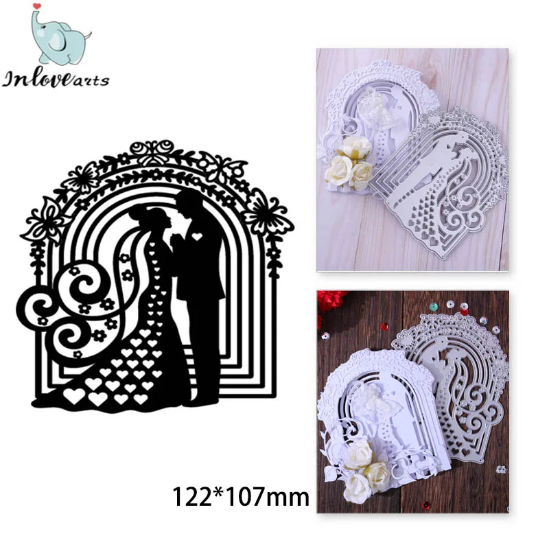 

InLoveArts Bride & Groom Metal Cutting Dies New Arrivals 2023 Wedding Couples For Scrapbooking Craft Card Scrapbook Decoration