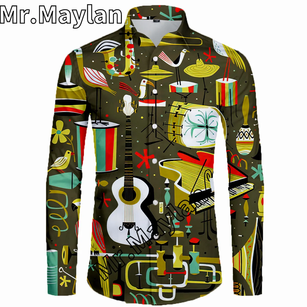 

Rock Music 3D Print Shirt Men Hawaiian Shirt Spring Long Sleeve Shirt Men Shirts 2023 Oversized 5XL Ropa Camisas Masculinas-763