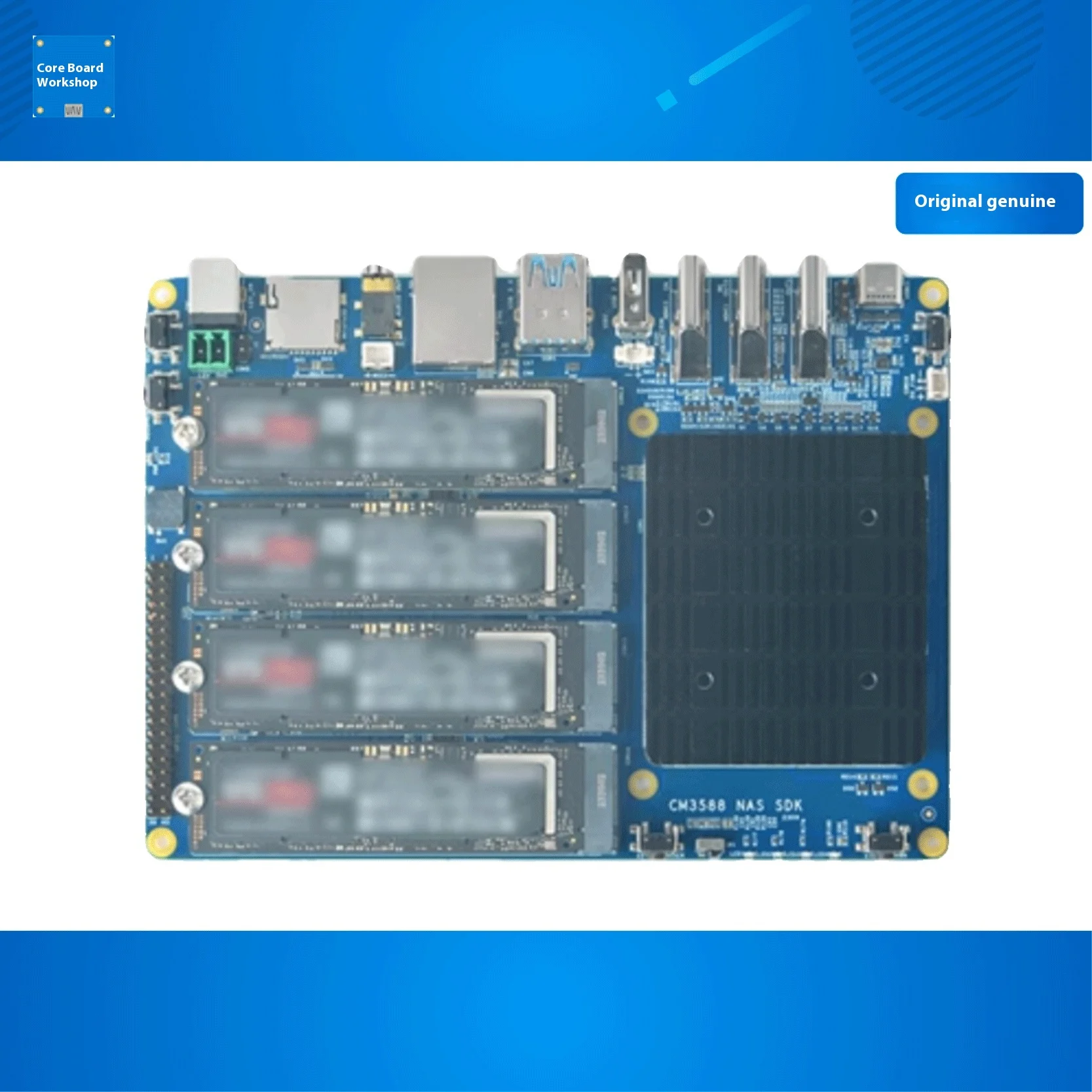 Фото Комплект материнской платы FriendlyELEC CM3588 Core, 2,5G Rockchip RK3588, макетная плата ЦПУ 4xPCIe3.0 4K/8K CM3588 NAS SDK Kit 4 NVMe HDMI IN №3