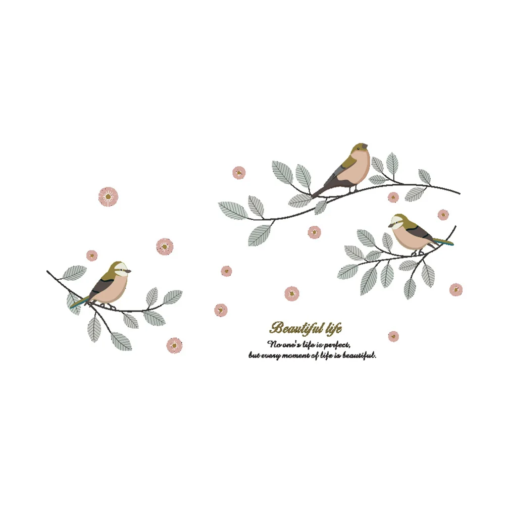 

1PC Cartoon Removable Vinyl DIY Branch Bird Wall Stickers Wallpaper Wall Decal Wall Wall Poster