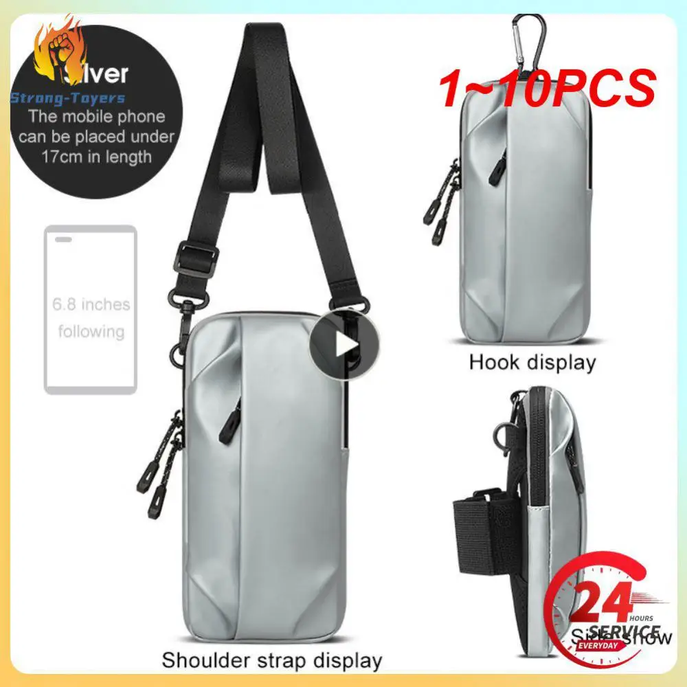 

1~10PCS Running Arm Bag Gym Bag Bum Bag Phone 7 inch Armband Running Accessories Hip Wrist Bag Sports Shoulder Bag