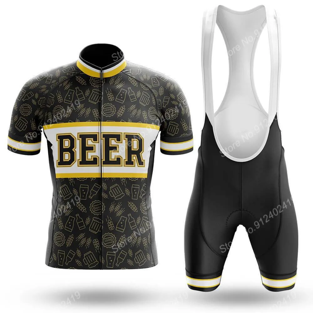 

Новинка 2022, мужской комплект из Джерси для велоспорта Beer Lover, летняя велосипедная одежда, рубашка для шоссейного велосипеда, костюм, велосип...