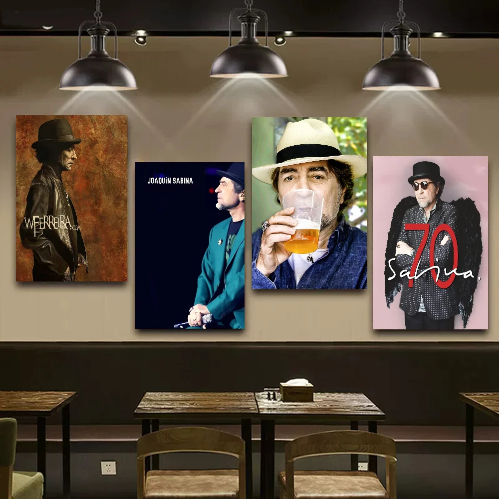 Joaquin Sabina Musician Whitepaper Poster Waterproof Paper Sticker Coffee House Bar Aesthetic Art Wall Painting