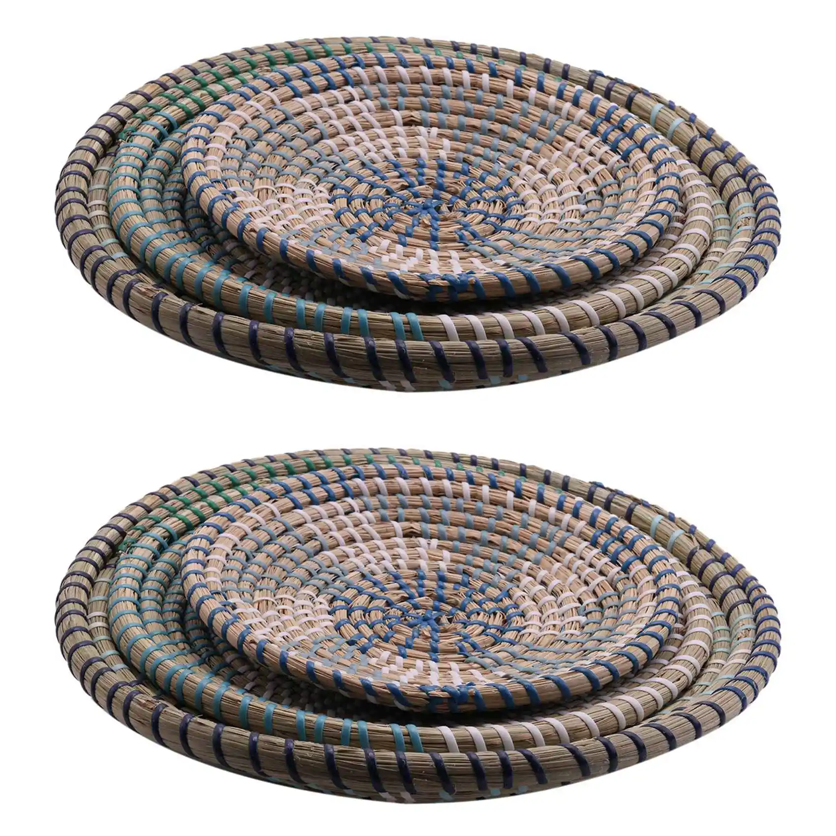 

Rattan Wall Decor. 6 Wicker Wall Decor Hanging Baskets. Perfect for Wall Basket Decor. Stylishly Woven Wall Decor