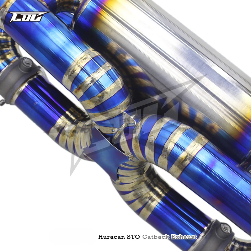 Титановая выхлопная система Boska Catback для Lamborghini Huracan Technica STO/EVO Spyder 5.2 2019-2020