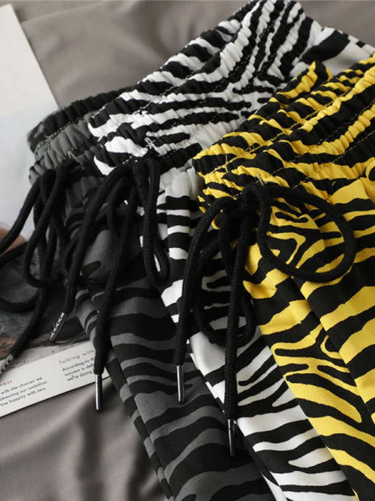 2023 Zebra Leopard Shorts Colorful Women's Sports Shorts Casual Classic Soft Student High Waist Summer Baggy Breeches for Women