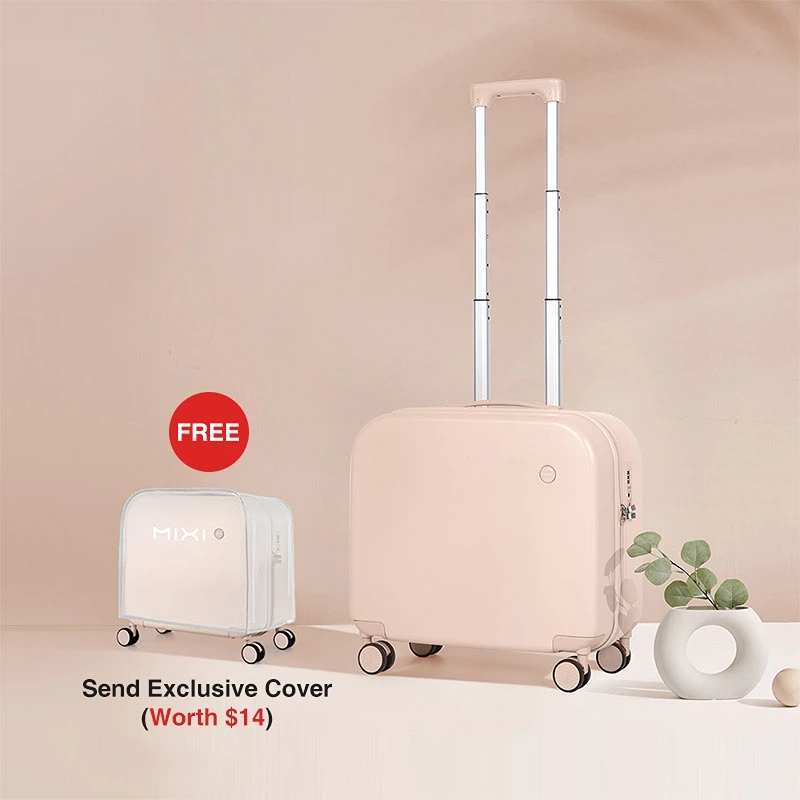 Aesthetic Design Carry On Suitcase Travel Luggage Boarding Cabin Case For Short Trip Trolley Hardside Designer 16 Inch Suitcases