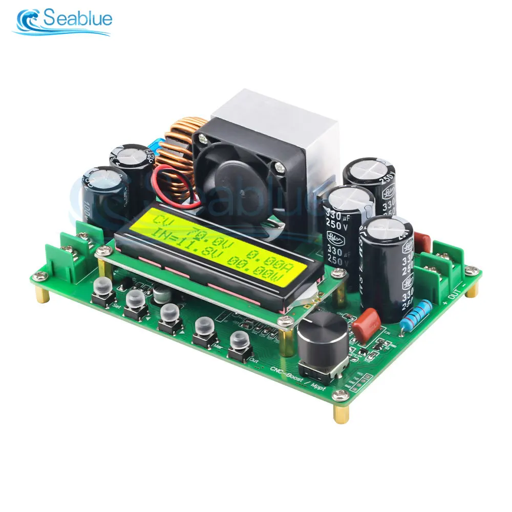 

LCD display DC CNC Boost Constant Voltage Constant Current Module DPX800S CV CC Booster Module Boost 12V~120V 0-15A Adjustable