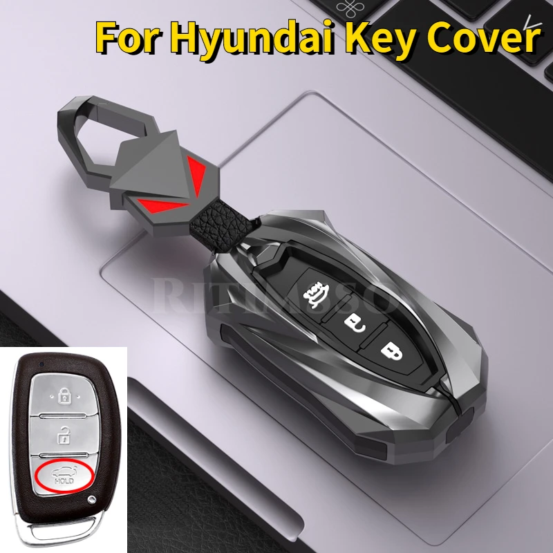 

Alloy Car Remote Key Case Cover Shell for Hyundai Tucson Sonata Santa Fe Elantra Accent Solaris Verna Ix25 Ix35 I20 I30 I40