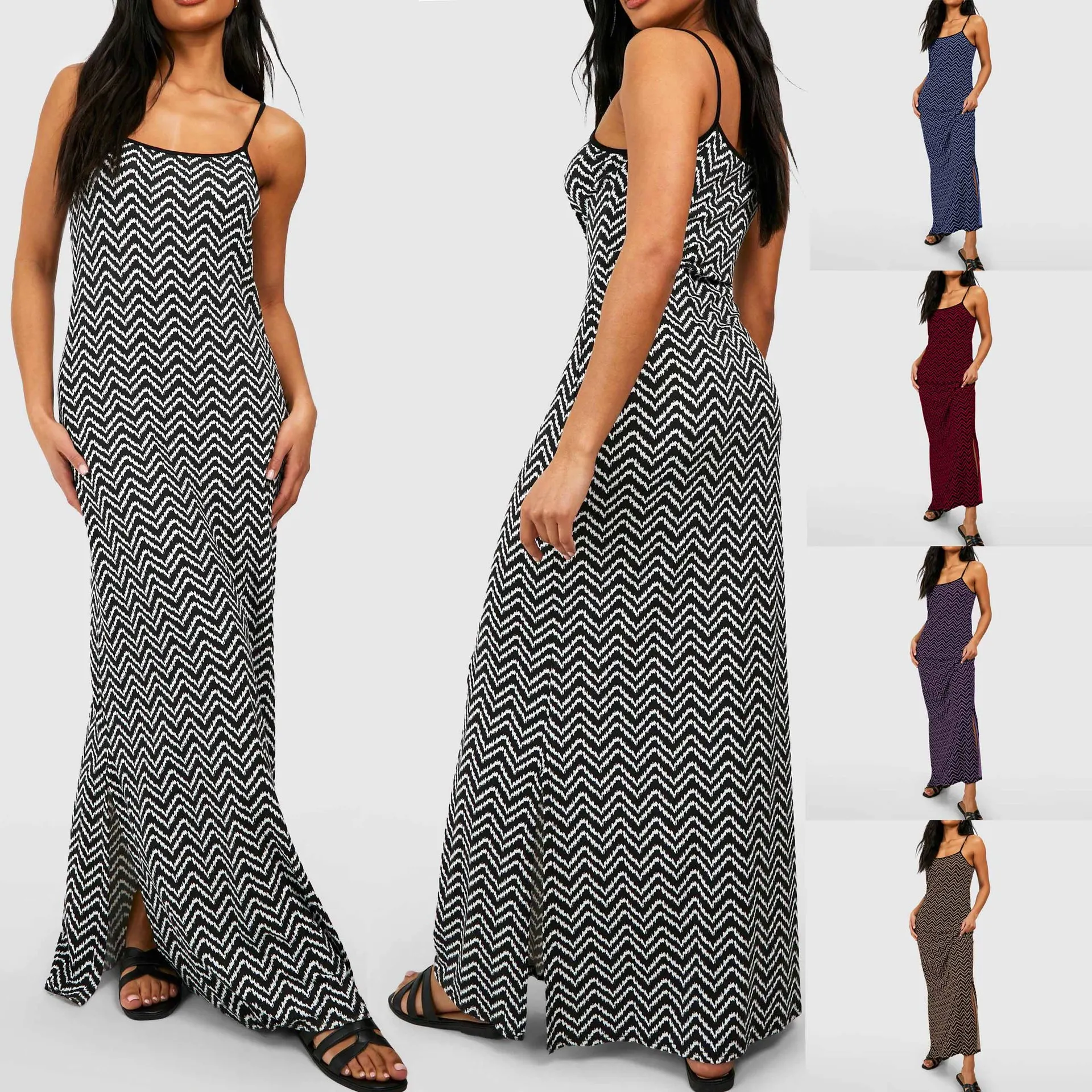 

5XL 2023 Halter Sexy Split Long Dresses Homewear Maxi Dresses for Women Clothing Elegant Bodycon Dress Summer Plus Size 4XL