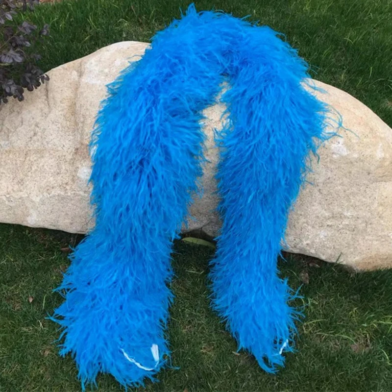 

20ply Ostrich Feather Boa Trim Super Thick Feathers for Clothes Decor Crafts Carnaval Plume DIY Party Accessories Decoration DIY