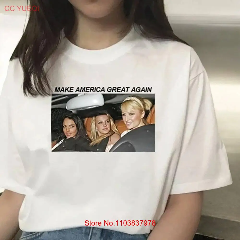 Футболка сделает Америку великолепной снова Бритни Спирс MAGA y2k винтажная