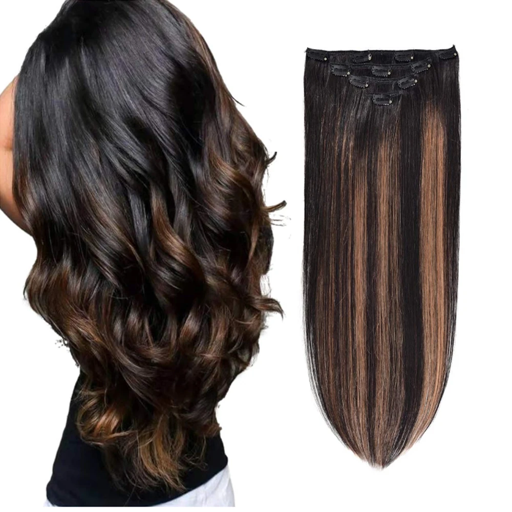 

Оптовая продажа, прямые накладные человеческие волосы Омбре цвета # 1b/6/1b, бразильский шиньон, накладные волосы