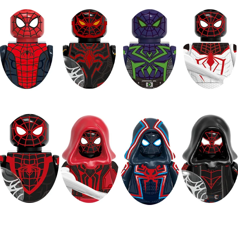

Конструктор супергерой Человек-паук майль Моралес, аниме-конструкторы, мини-фигурки героев, сборные блоки, детские игрушки, подарки