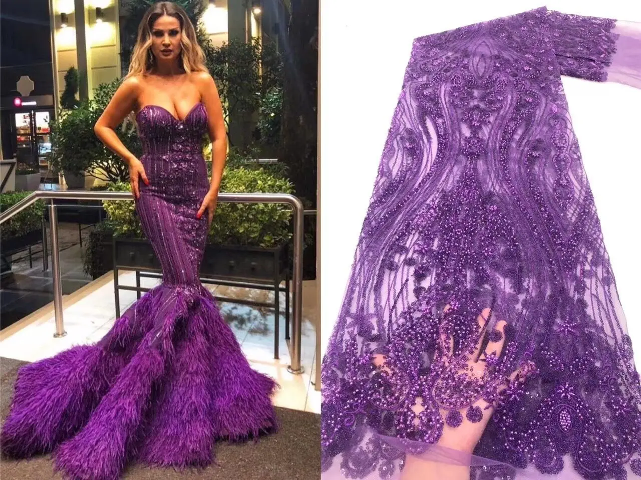 

Hot Sale African Lace Fabric High Quality Embroidery French Tulle Lace Fabric Nigerian Lace Fabric for Wedding Dress