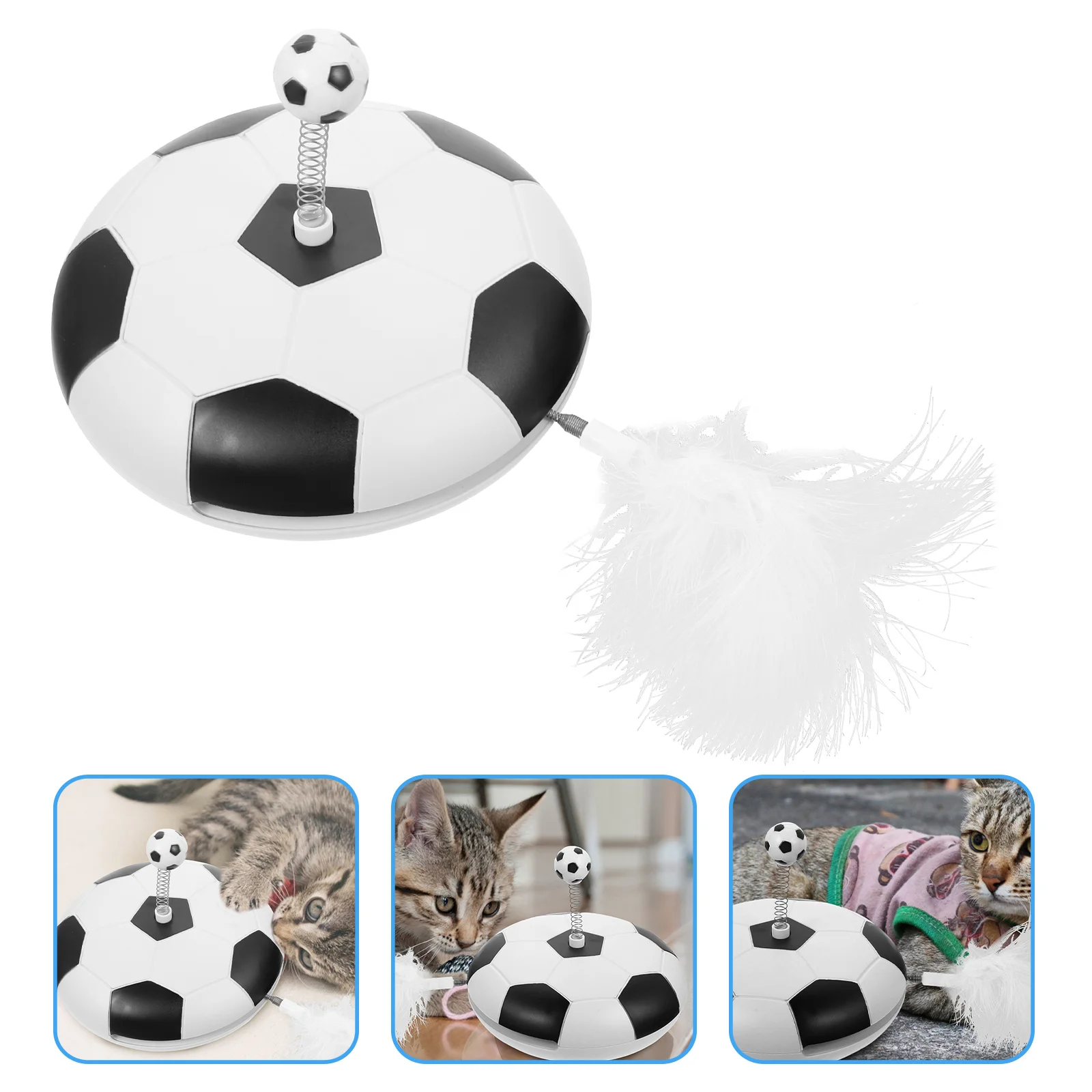 

Catteaser Interactiveelectric Automatic Soccer Kittencats Indoor Portable Household Footballballs Tunnel Wand Pet Exercise