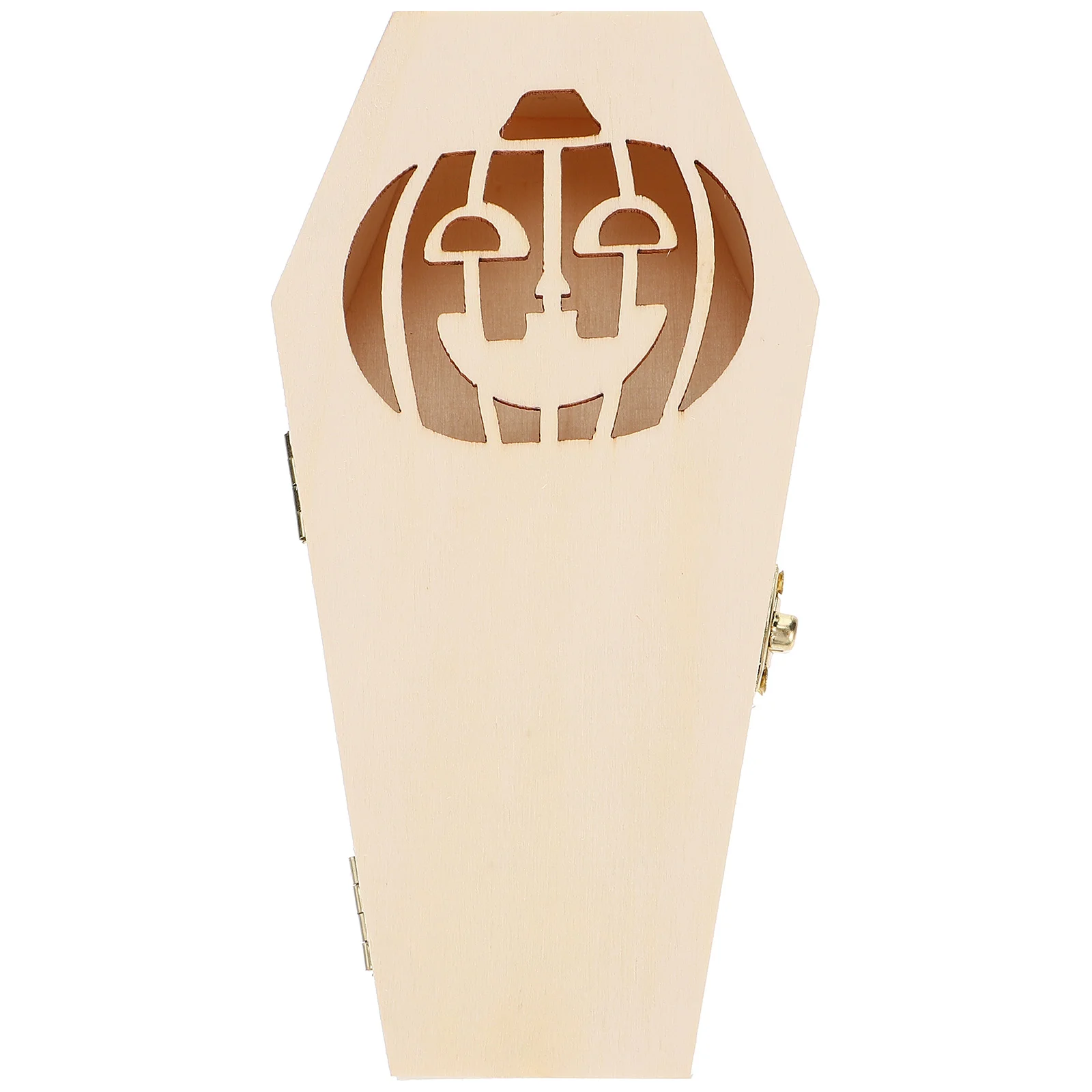 Деревянная коробка в виде гроба для Хэллоуина искусственное украшение хранения