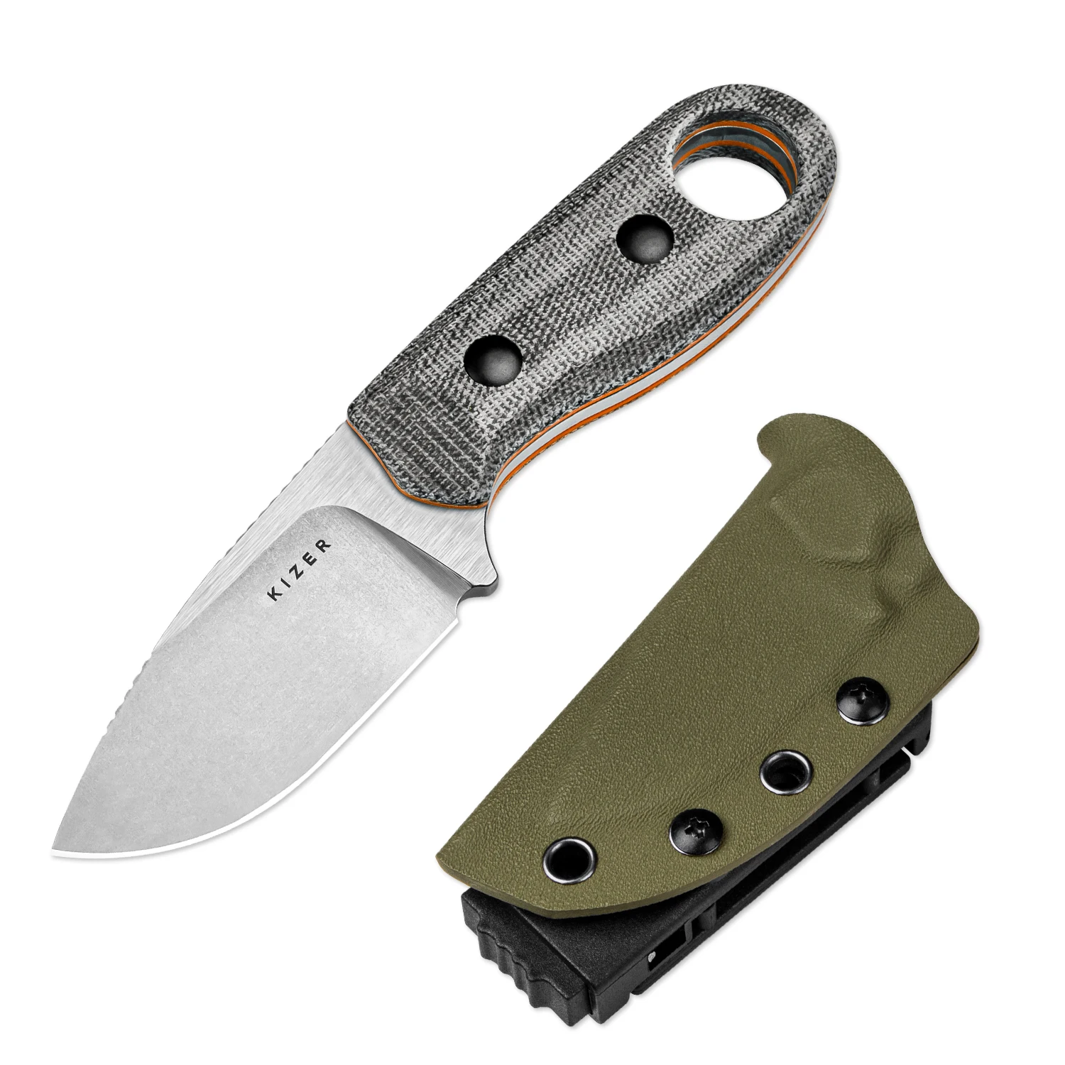 Нож Kizer с фиксированным лезвием Beaver 1078A11078A2 D2Nitro-V, стальное лезвие с G10Micarta, фиксированный нож для кемпинга, новинка 2023 года (art.: 3920cbb08e41b) - 3920cbb08e41b