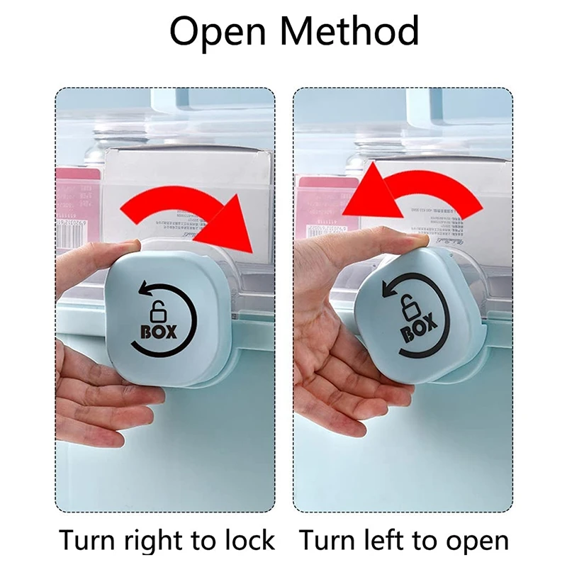 Пластиковый ящик для хранения с 3-уровневым складным лотком органайзером