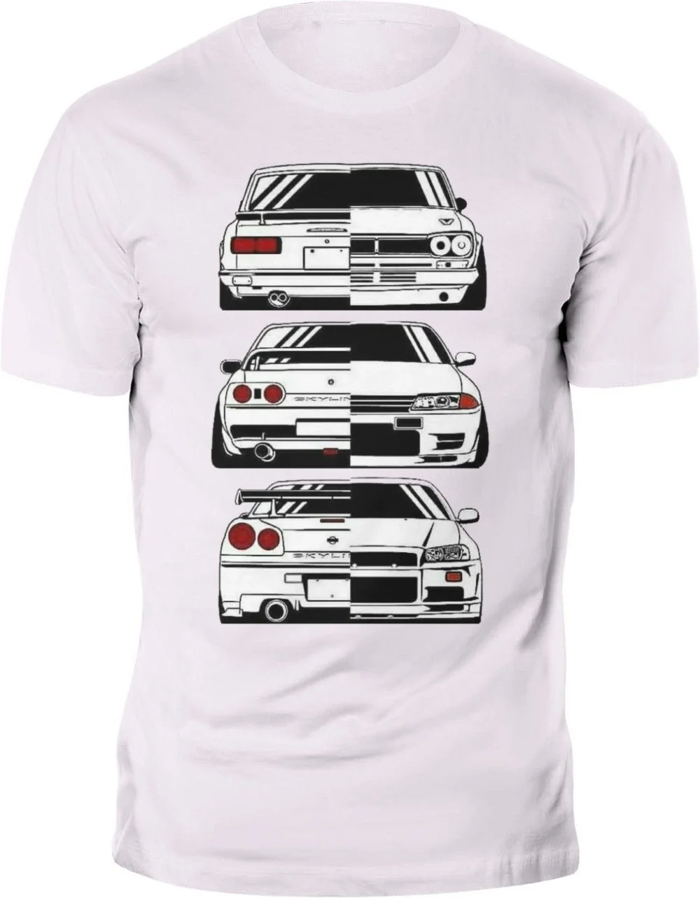 

Summer o-Neck Men'S T-Shirt Fashion New T-Shirt Japan Car Skyline 2000 R32 R34 Gtr Evolution Jdm Tee Shirts For Men