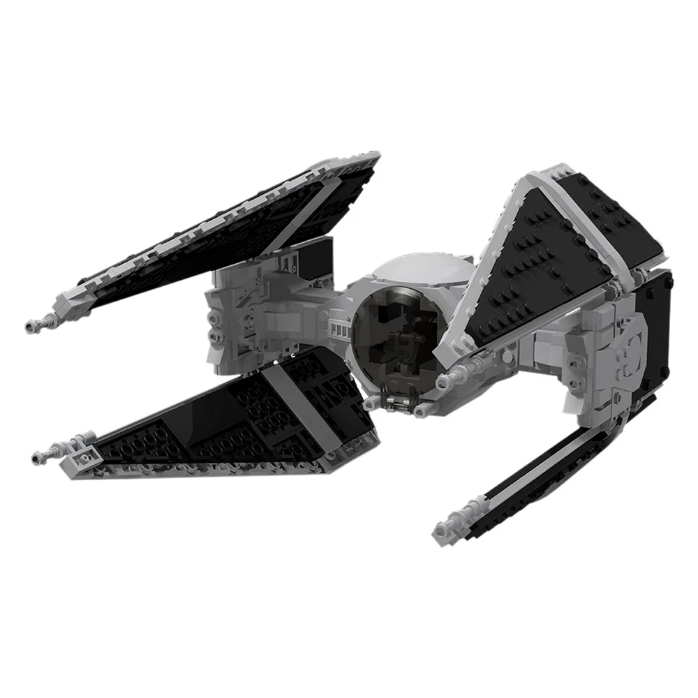 

MOC-24236 Space Wars TIE Interceptor Building Blocks Set Battle Spaceship Model Bricks Toys For Children Birthday Gifts