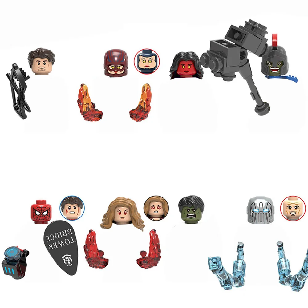 

Мини фигурки героев фильма «Red-Hulk Sspider-Man»