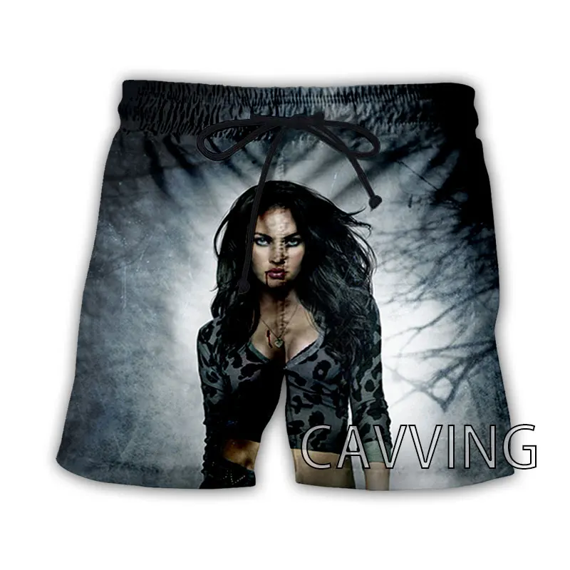 

CAVVING 3D Printed Megan Fox Summer Beach Shorts Streetwear Quick Dry Casual Shorts Sweat Shorts for Women/men