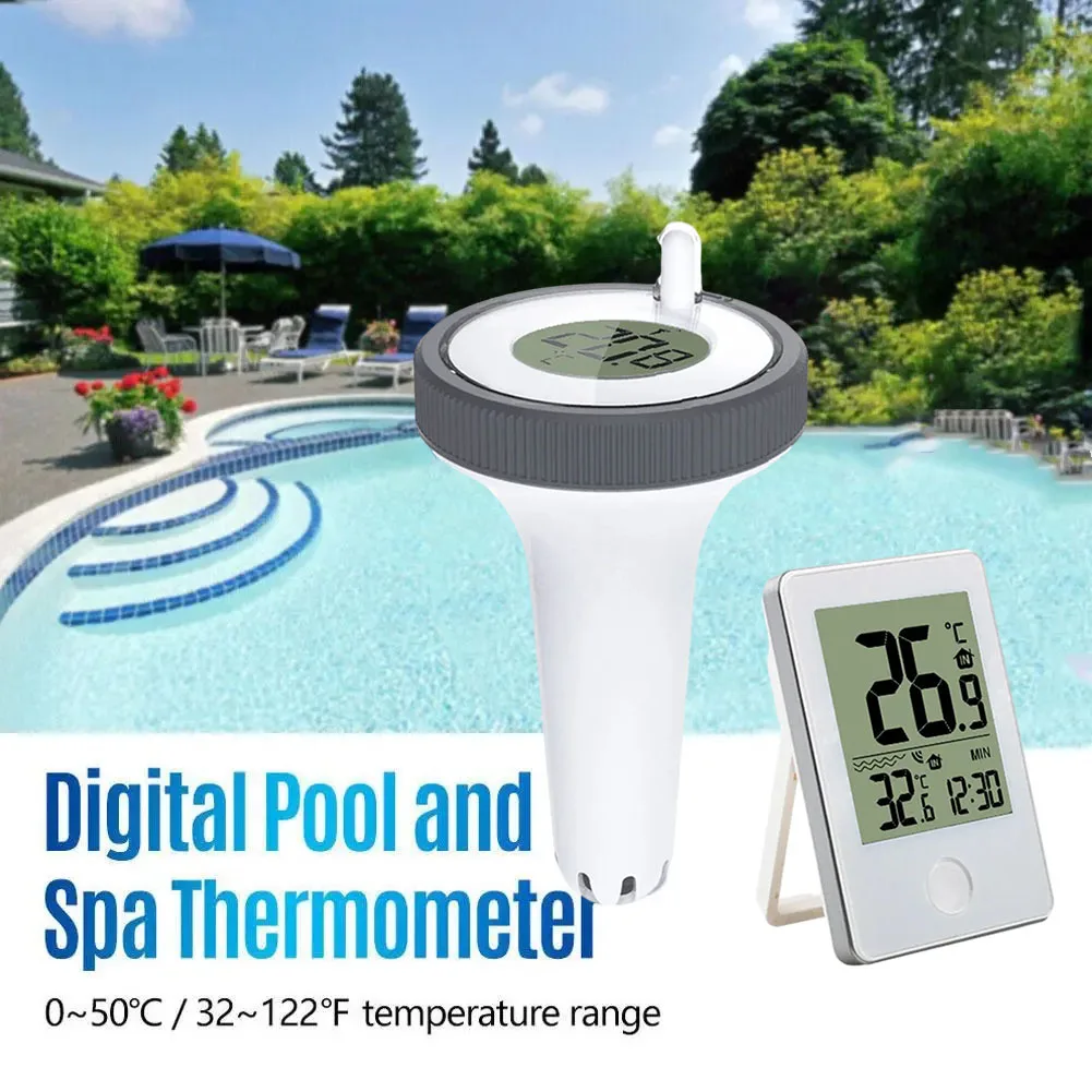 

Digital Pool Thermometer Outdoor Floating Thermometers For Swimming Pool Bath Water Spas And Hot Tubs